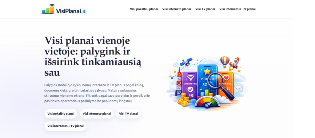 Visiplanai.lt - planų palyginimas